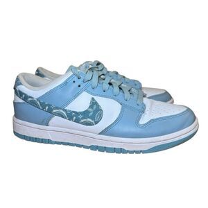 Nike Dunk Low Paisley Pack Women’s Size 9 Blue White DH4401-101 US Sneakers